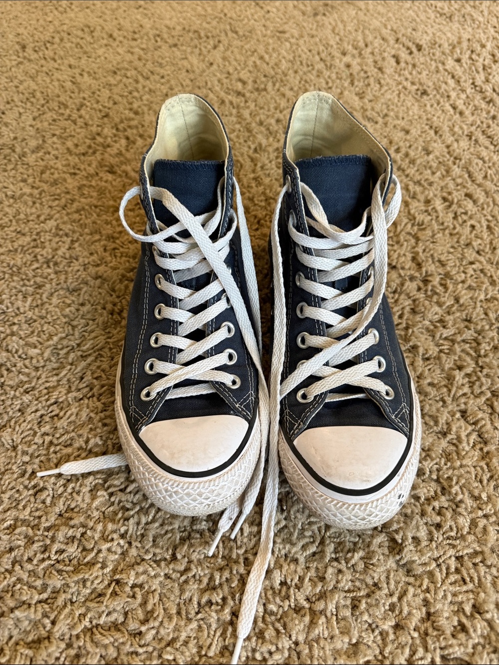 Men’s or Women’s Converse Classic Blue High-Top Canvas Sneakers